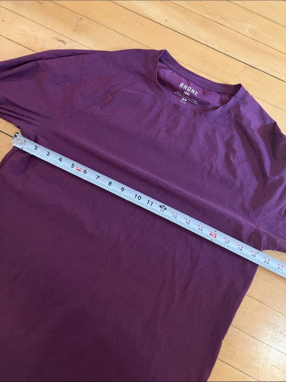Rhône Reign Plum Purple Long Sleeve Tee Size Medium - Picture 8 of 10